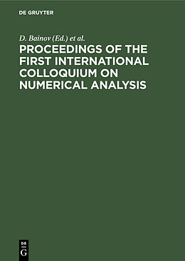Fester Einband Proceedings of the First International Colloquium on Numerical Analysis von 