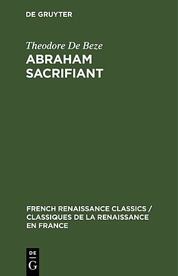 Livre Relié Abraham Sacrifiant de Theodore De Beze