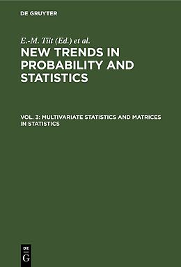 Fester Einband Multivariate Statistics and Matrices in Statistics von 