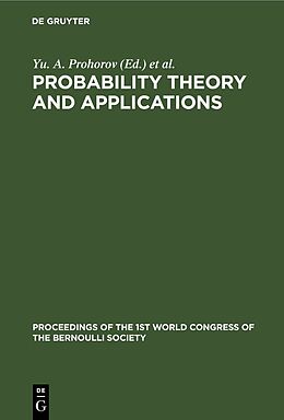 Livre Relié Probability Theory and Applications de 