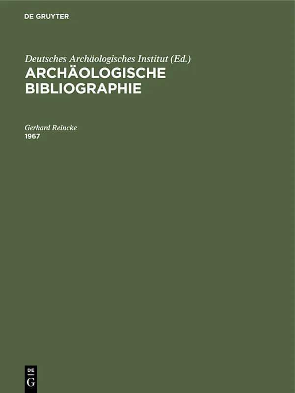 Archäologische Bibliographie / 1967