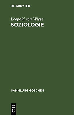 Fester Einband Soziologie von Leopold von Wiese
