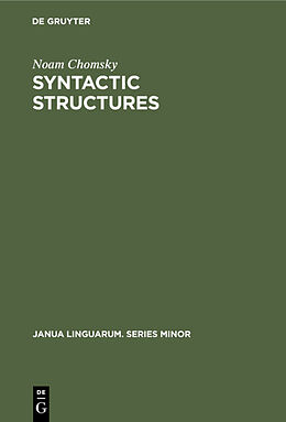 Livre Relié Syntactic Structures de Noam Chomsky