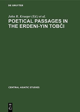 Livre Relié Poetical Passages in the Erdeni-Yin Tob i de John R. Krueger