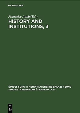 Livre Relié History and Institutions, 3 de 