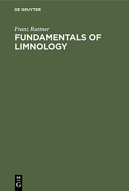 Livre Relié Fundamentals of Limnology de Franz Ruttner