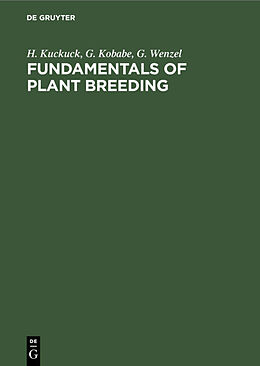 Livre Relié Fundamentals of Plant Breeding de G. Wenzel, G. Kobabe, H. Kuckuck