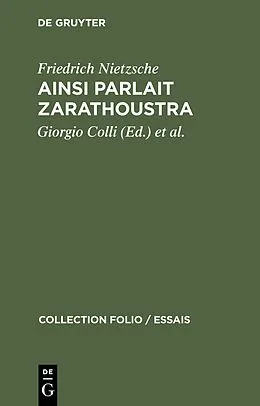 E-Book (pdf) Ainsi parlait Zarathoustra von Friedrich Nietzsche