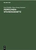 PDF Personenstandsgesetz von Gerd Pfeiffer, Hans-Georg Strickert