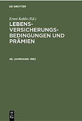 E-Book (pdf) Lebens-Versicherungsbedingungen und Prämien / 1962 von 