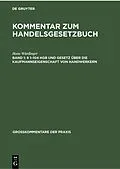 E-Book (pdf) § 1104 HGB und Gesetz über die Kaufmannseigenschaft von Handwerkern von Hans Würdinger
