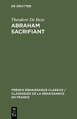 eBook (pdf) Abraham Sacrifiant de Theodore De Beze