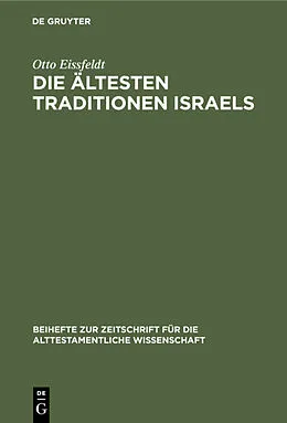 PDF Die Ältesten Traditionen Israels von Otto Eissfeldt