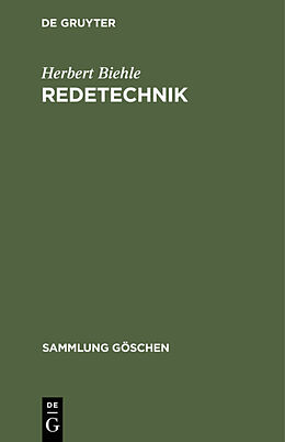 E-Book (pdf) Redetechnik von Herbert Biehle