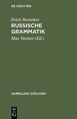 E-Book (pdf) Russische Grammatik von Erich Berneker