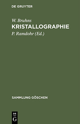 E-Book (pdf) Kristallographie von W. Bruhns