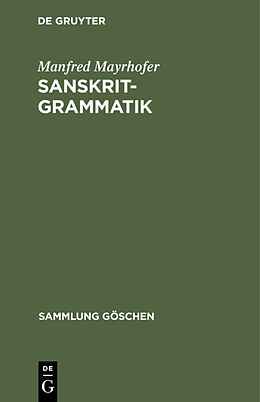 E-Book (pdf) Sanskrit-Grammatik von Manfred Mayrhofer