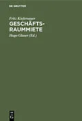 E-Book (pdf) Geschäftsraummiete von Fritz Kiefersauer