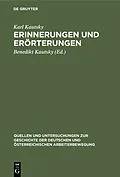 E-Book (pdf) Erinnerungen und Erörterungen von Karl Kautsky
