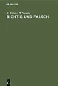 E-Book (pdf) Richtig und falsch von K. Richter, H. Staudte