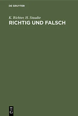 E-Book (pdf) Richtig und falsch von K. Richter, H. Staudte