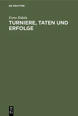 E-Book (pdf) Turniere, Taten und Erfolge von Esmo Ridala