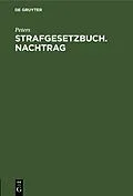 E-Book (pdf) Strafgesetzbuch. Nachtrag von Peters