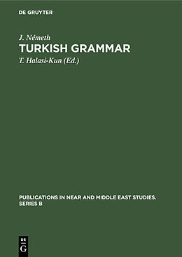 eBook (pdf) Turkish Grammar de J. Németh