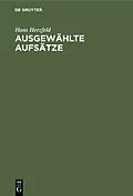 E-Book (pdf) Ausgewählte Aufsätze von Hans Herzfeld