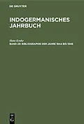 E-Book (pdf) Bibliographie der Jahre 1944 bis 1946 von Hans Krahe