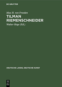E-Book (pdf) Tilman Riemenschneider von Max H. von Freeden