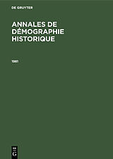 E-Book (pdf) Annales de démographie historique / 1981 von 