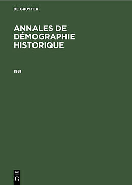 eBook (pdf) Annales de démographie historique / 1981 de 