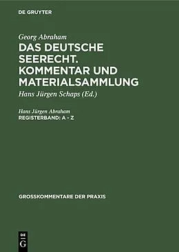 E-Book (pdf) A - Z von Hans Jürgen Abraham