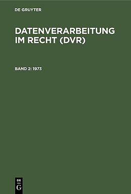 E-Book (pdf) Datenverarbeitung im Recht (DVR) / 1973 von 