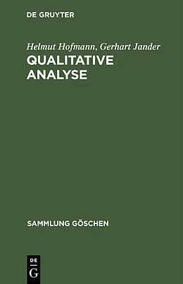E-Book (pdf) Qualitative Analyse von Helmut Hofmann, Gerhart Jander