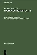 PDF Datenschutzrecht der Länder von Peter Gola, Klaus Hümmerich