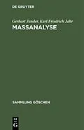 PDF Massanalyse von Gerhart Jander, Karl Friedrich Jahr