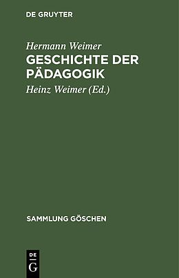 E-Book (pdf) Geschichte der Pädagogik von Hermann Weimer