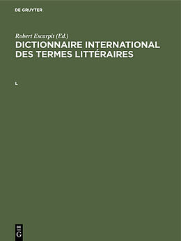 eBook (pdf) Dictionnaire international des termes littéraires / L de 