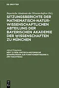 PDF Kritisch-historische Bemerkungen zur Funktionentheorie II. (mit Nachtrag) von Alfred Pringsheim