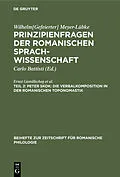 PDF Peter Skok: Die Verbalkomposition in der romanischen Toponomastik von Peter Skok, Elise Richter, Alice Sperber