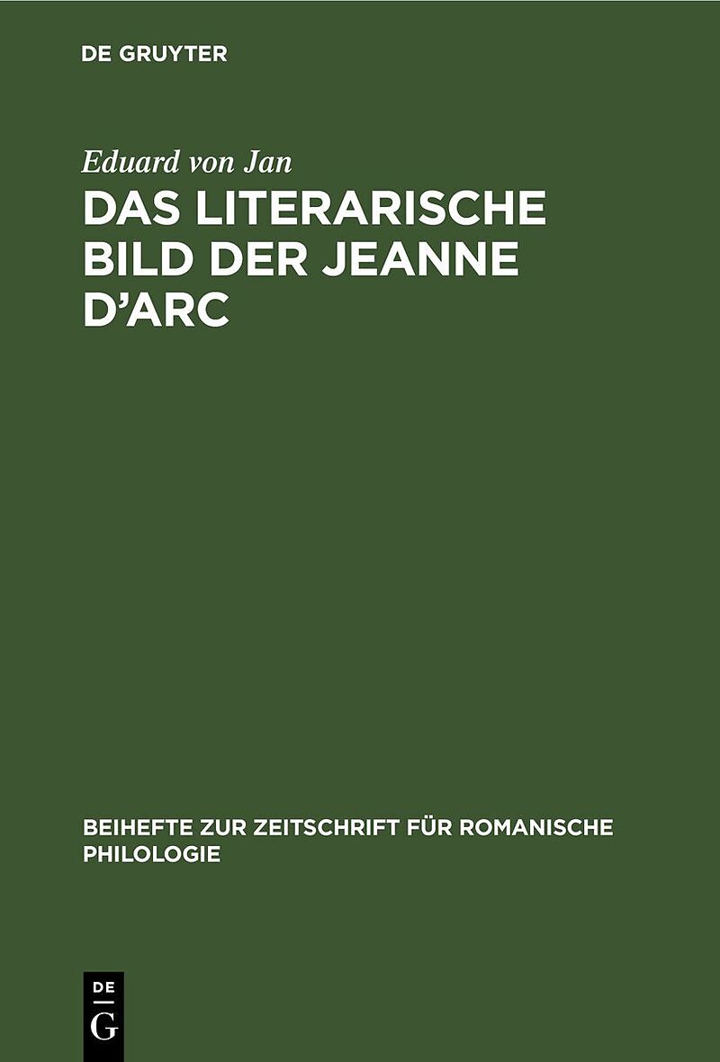 Das literarische Bild der Jeanne dArc