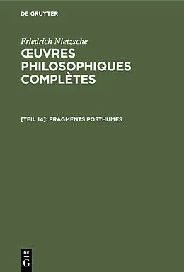 E-Book (pdf) Fragments posthumes von Friedrich Nietzsche