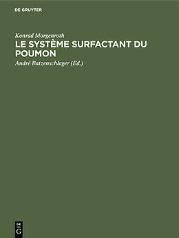 eBook (pdf) Le système surfactant du poumon de Konrad Morgenroth