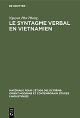 eBook (pdf) Le syntagme verbal en vietnamien de Nguyen Phu Phong