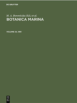 Livre Relié Botanica Marina. Volume 34, 1991 de 