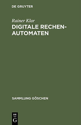 E-Book (pdf) Digitale Rechenautomaten von Rainer Klar