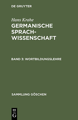 E-Book (pdf) Hans Krahe: Germanische Sprachwissenschaft / Wortbildungslehre von 