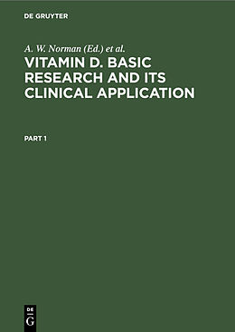 Livre Relié Vitamin D. Basic Research and its Clinical Application de 